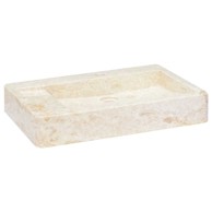 Umivaonik, mramorni, 58 × 39 × 10 cm, krem
