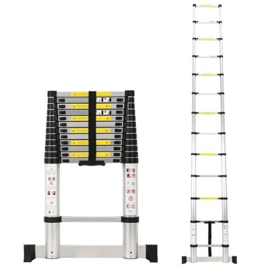 MXM Teleskopska aluminijska ljestva, 3,8 m