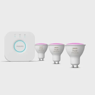 PHILIPS Hue smart žarulje + Hue bridge pro + prigušivač, 3xE27, 1100 lm, 2200–6500 K + RGB