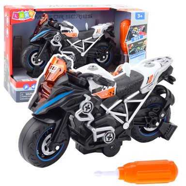 Trkaći motor sa svjetlosnim i zvučnim efektima, crna 