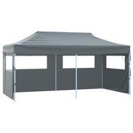 Profesionalni sklopivi šator za zabave, 3 x 6 m, čelični, bijeli