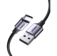 UGREEN USB-A 2.0 na USB-C kabel, 3 m, crni