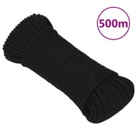Radno uže crno 5 mm 500 m poliestersko