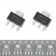 ROSFIX Stabilizator napona AMS1117, 5 V, 1 A, SMD SOT223, 2 kom