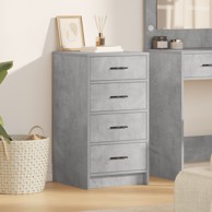Sideboard Betonska siva 40x41x75 cm Konstruirano drvo
