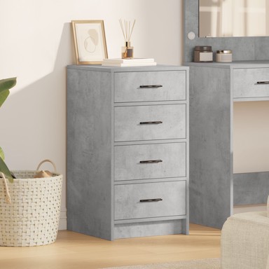 Sideboard Betonska siva 40x41x75 cm Konstruirano drvo