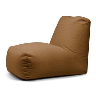 SLOWDOWN Smeđa vreća za sjedenje od bouclé tkanine Tube