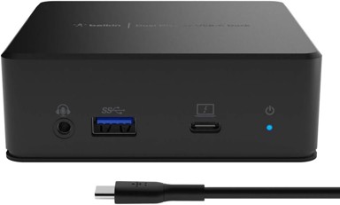 BELKIN Priključna stanica za 2 zaslona, USB-C, 85 W, HDMI, USB-A, USB-C, gigabitni Ethernet, 135 W napajanje, audio