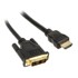 INLINE HDMI na DVI adapter kabel High Speed, crni, 0.5 m 17659P