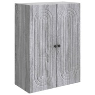 Ormar za montažu na zid, 66 x 34,5 x 90 cm, siva sonoma