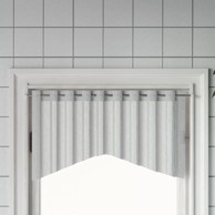 Karniša, aluminijska, bijelo-srebrna, 90 - 135 cm