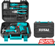 TOTAL Bušilica + Set alata 81/1 THKTHP10812