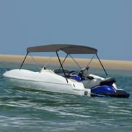 Bimini tenda s 2 luka, 180 x 130 x 110 cm, antracit
