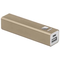 Punjač za mobilne uređaje, aluminijski, prijenosni, zlatni