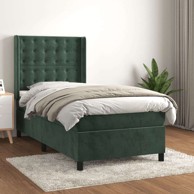 Boxspring krevet s madracem, 80x200 cm, zeleni