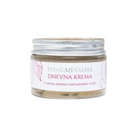 CVETKA Pomlađujuća dnevna krema za lice s ružom, 50 ml