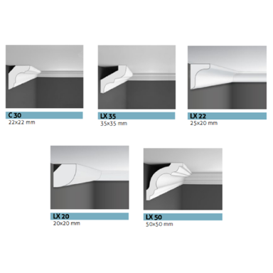 STILBY Dekorativna lajsna 2 m LX35