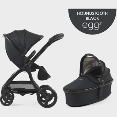 EGG Dječja kolica Egg3 2u1 Special Edition Houndstooth crna