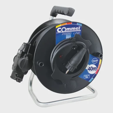 COMMEL 200-313 kabelska motalica na pvc bubnju 280 mm, monofazna, s trostrukim gumirani