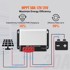VEVOR MPPT solarni regulator punjenja 50 A 183 × 125 × 70 mm Bluetooth
