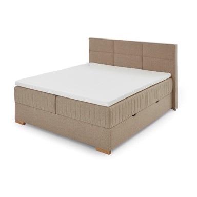 MEISE MÖBEL Boxspring krevet Tambo s prostorom za pohranu 160x200 cm, bež