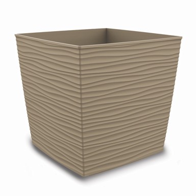 BLUMAX PVC tegla Aurora Cube 30x30x29cm, mocca