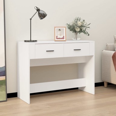 Konzolni stol, 100 x 39 x 75 cm, konstruirano drvo, betonsko siva
