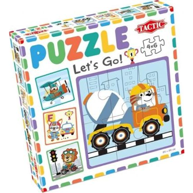 TACTIC Puzzle 56666, crtani motivi, 6 kom