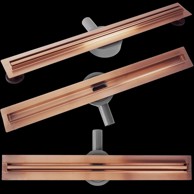 REA Tuš kanalica Neox Slim Pro Brushed Copper, 100 cm