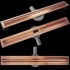 REA Tuš kanalica Neox Slim Pro Brushed Copper, 100 cm