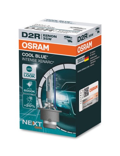 OSRAM Žarulja Xenarc Cool Blue Intense NEXT, do 150% više svjetla, do 45% bjelije, 6200K