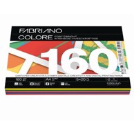 FABRIANO Papir Colore, A4, 160 g, miješane tamne boje, 100 listova