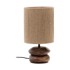KAVE HOME Stolna lampa od masivnog bagrema u tamnoj prirodnoj boji (visina 43 cm) Kor 