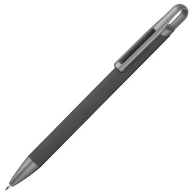 MACMA Kemijska olovka, 1444077, Metalna gumirana Needle Point Karoline, siva