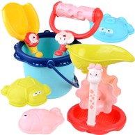 Šareni set za igru u pijesku 7 elemenata ZA4351