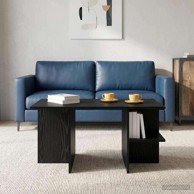Stolić za kavu, 87 x 50 x 45 cm, konstruirano drvo, crni hrast