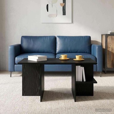 Stolić za kavu, 87 x 50 x 45 cm, konstruirano drvo, crni hrast