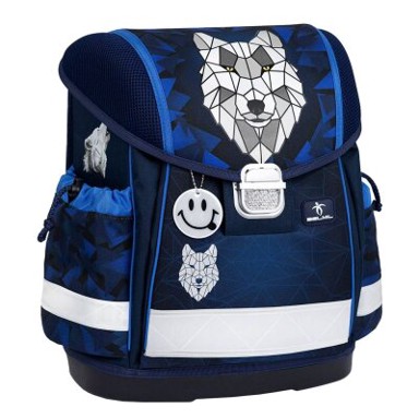 BELMIL Torba, školska, Classy Vuk mozaik sivi, 403-13/AG/56-1