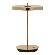UMAGE LED stolna lampa s mogućnosti zatamnjivanja u zlatnoj boji s metalnim sjenilom (visina 31 cm) Asteria Move 