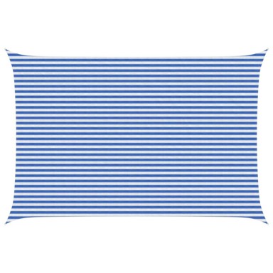 Jedrilica za sunčevu sjenu, 4 x 5 m, HDPE, plava i bijela
