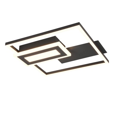 LED Stropna lampa Reality Spiro, 22W, 2500lm, 3000K, crna