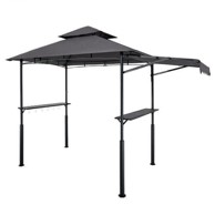 VEVOR Paviljon za roštilj, 2.43x1.5x2.5 m, tamnosivi
