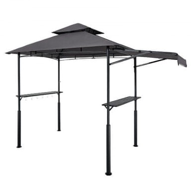 VEVOR Paviljon za roštilj, 2.43x1.5x2.5 m, tamnosivi