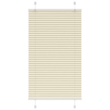 Roleta plisirana, 80x100 cm, širina tkanine 79,4 cm, krem