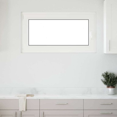 Prozor za podrum Risor 110 x 60 cm, PVC i staklo, dvostruki sloj, nagibanje i okretanje lijevo, bijela