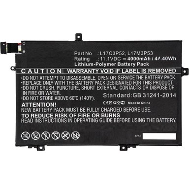 COREPARTS Baterija za Lenovo laptop 44,00Wh Li-ion 11,1V 4000mAh crna