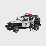 BRUDER Policijsko terensko vozilo Professional Series Jeep Wrangler, crno-bijelo