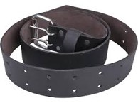 EXTOL PREMIUM Remen, crna koža, širina 4,5 cm, duljina 122 cm, metalna kopča