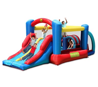 HAPPY HOP Dvorac na napuhavanje Zabavni park, višebojni