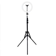 MG Selfie svjetlosni prsten LED i stativ 2.1 m, crna